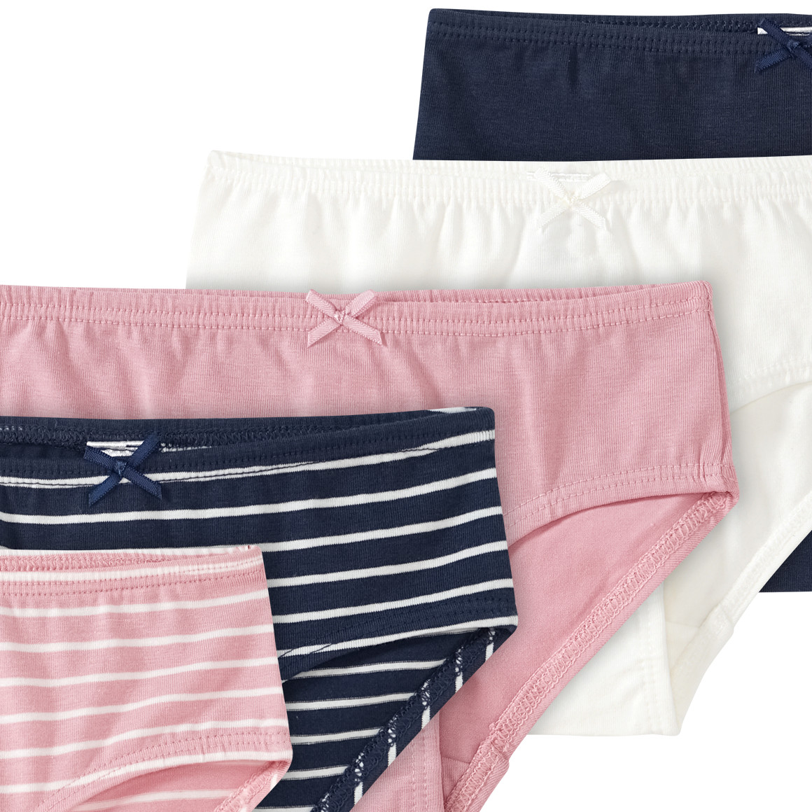 5 Mädchen Slips mit Bio-Baumwolle