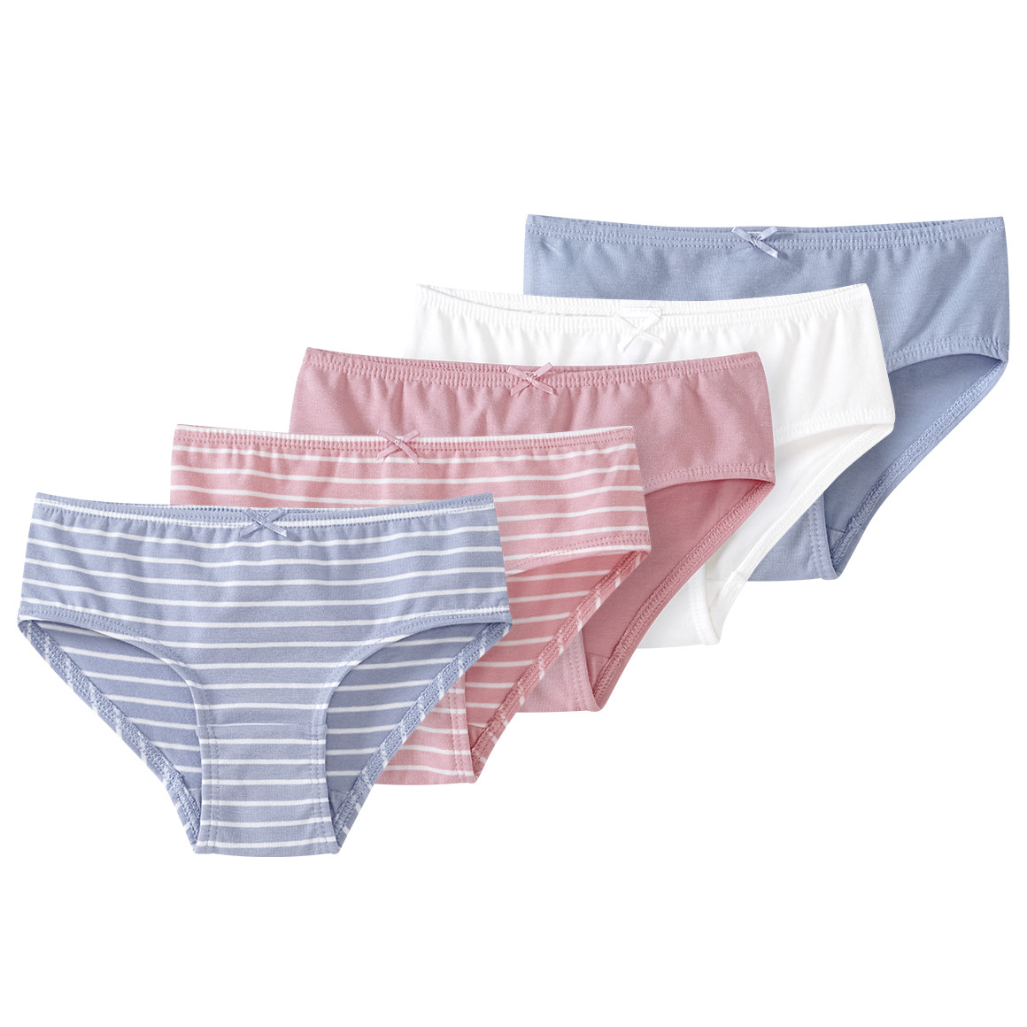 5 Mädchen Slips mit Bio-Baumwolle