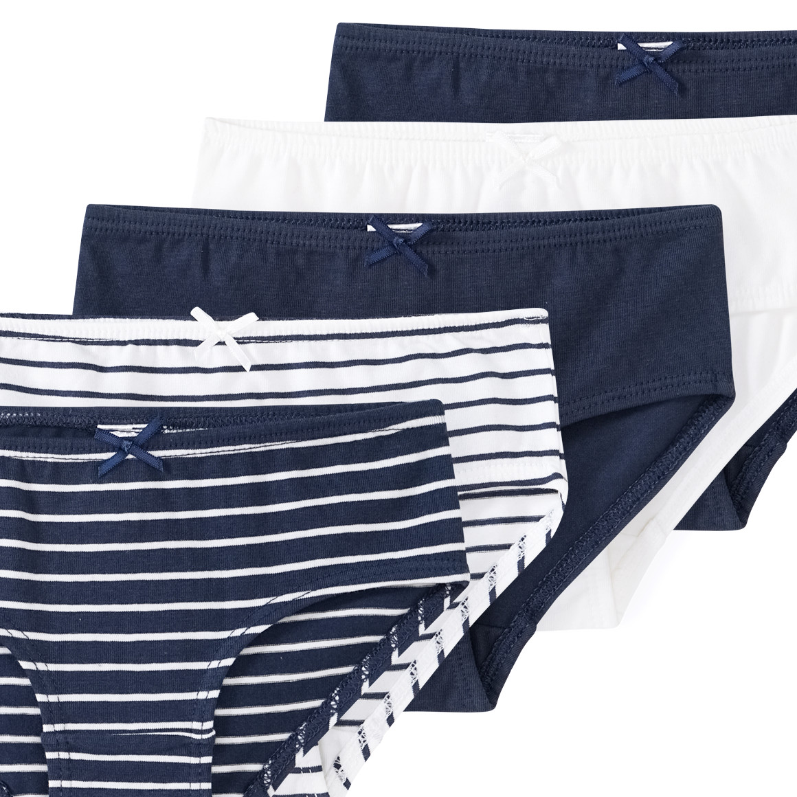 5 Mädchen Slips mit Bio-Baumwolle