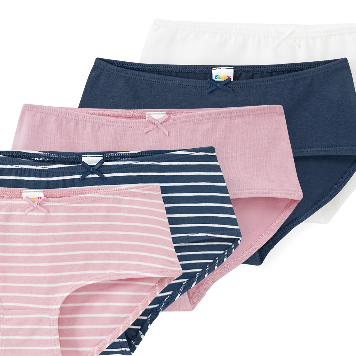 5 Mädchen Pantys mit Bio-Baumwolle