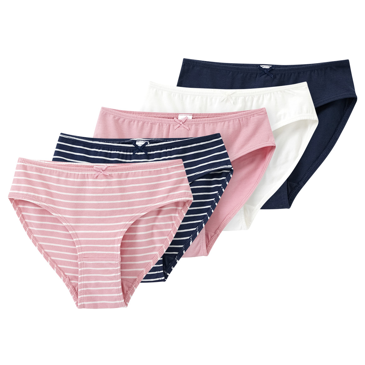 5 Mädchen Slips mit Bio-Baumwolle