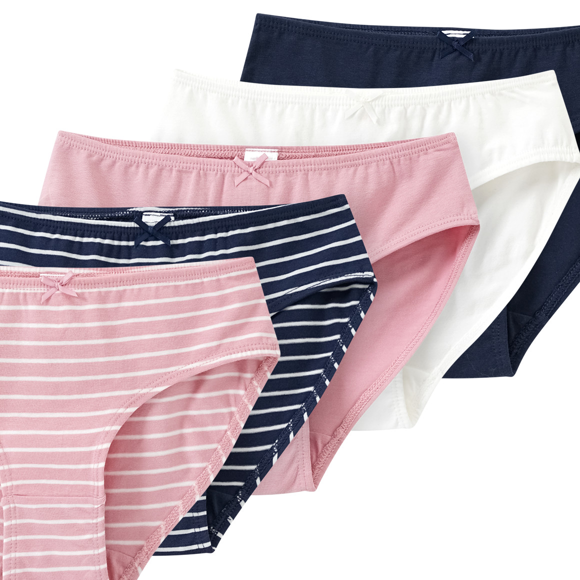 5 Mädchen Slips mit Bio-Baumwolle