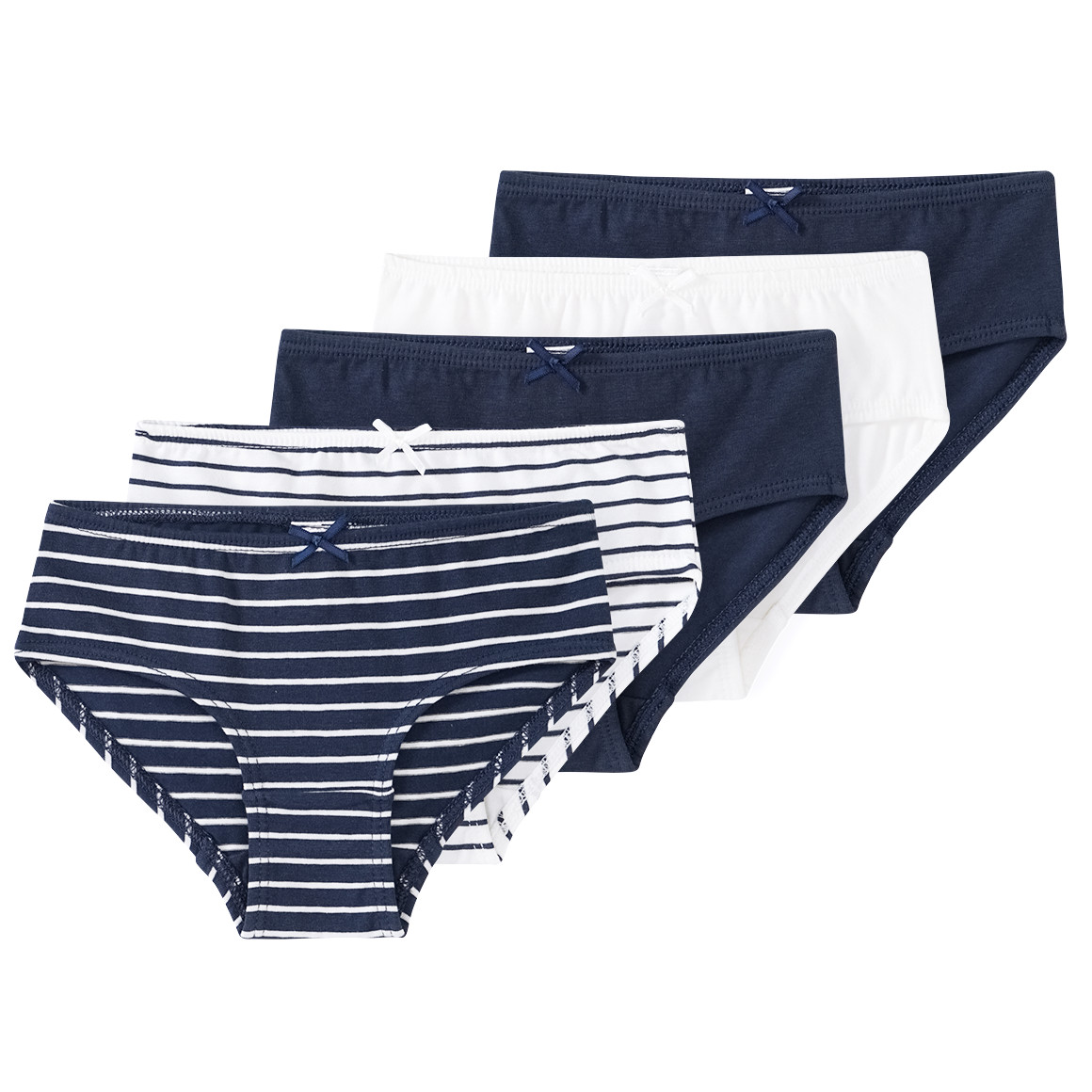 5 Mädchen Slips mit Bio-Baumwolle