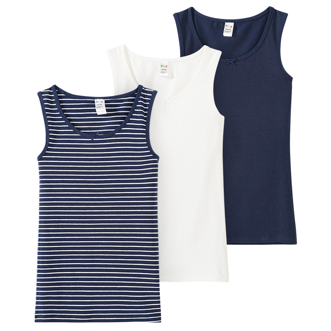 3 meisjesvesten met biologisch katoen