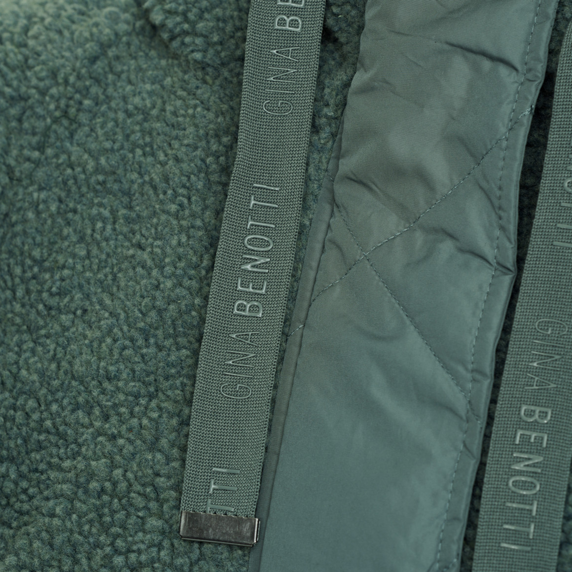 Damen Steppweste mit Teddyplüsch