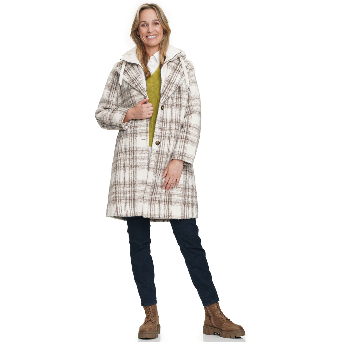 Damesjas met gewatteerde inzet