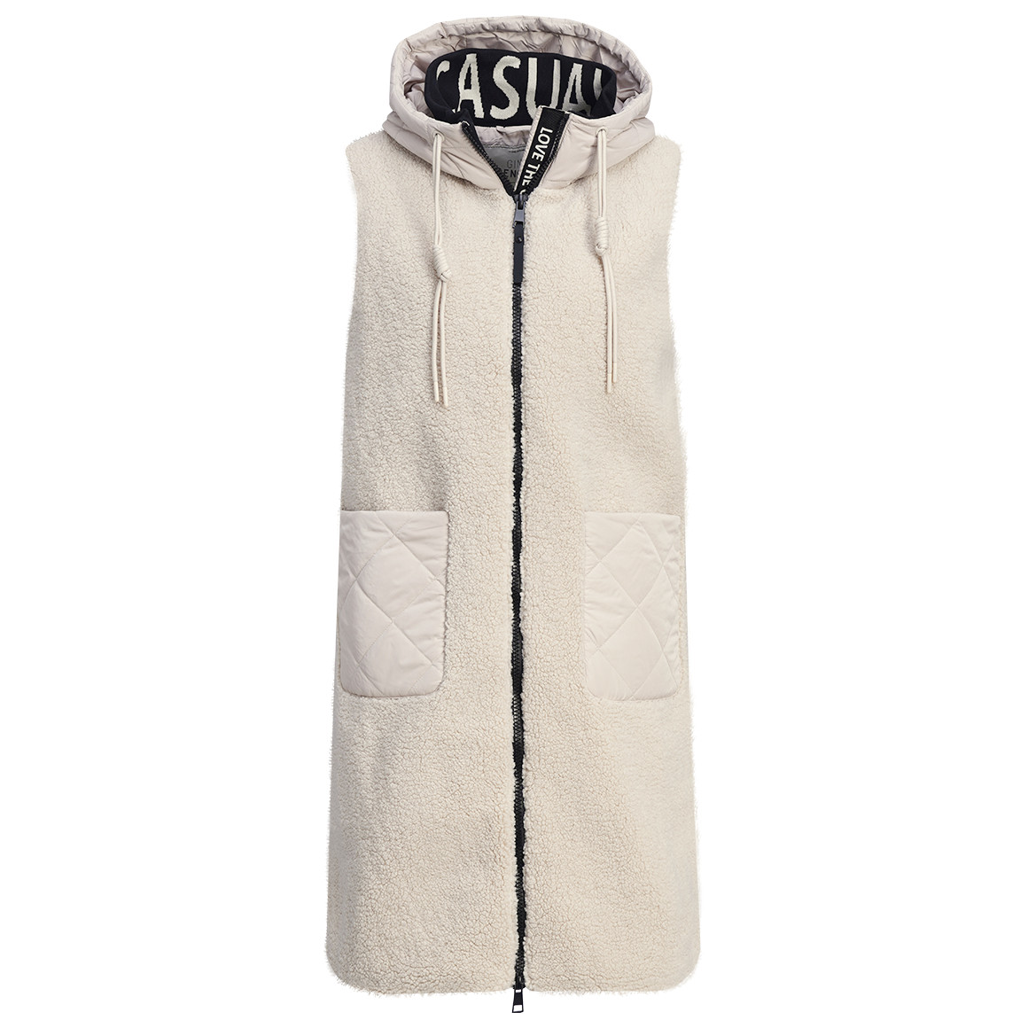 Produktbild von Lange Weste Damen Mit Kapuze äRmellos: Steppweste Damen Lang äRmellos Gesteppt Longweste ÄRmellose Weste Daunenweste Elegant Winterjacke Outdoor Damen-Westen Steppjacke Mantel Winter Daunenjacke