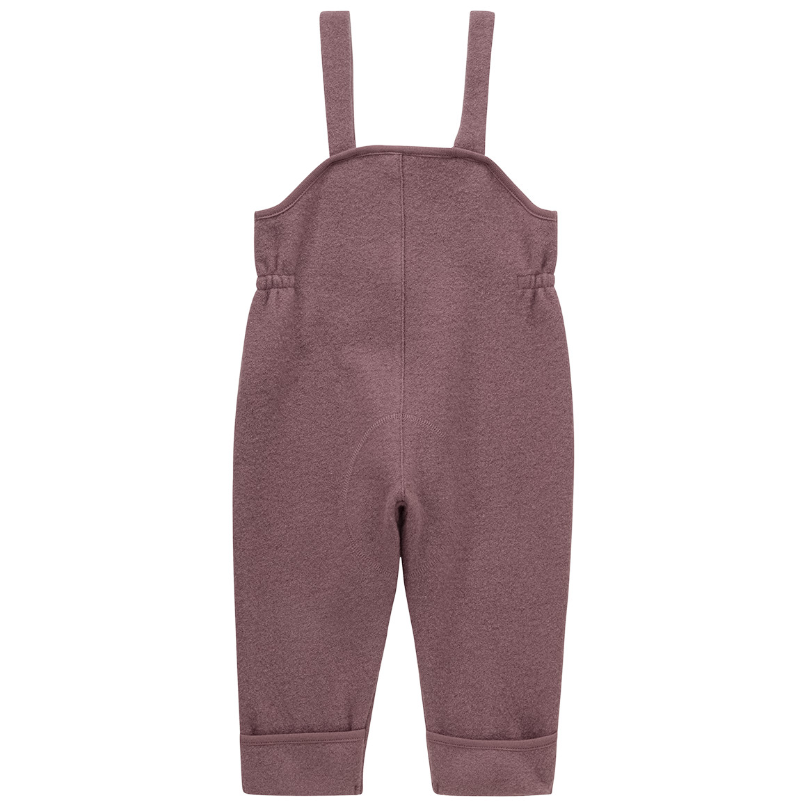 Baby wollen salopette met omgeslagen boorden