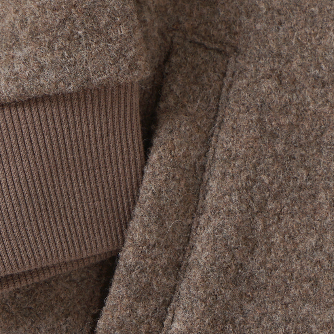 Baby Wollwalk-Jacke mit Kapuze