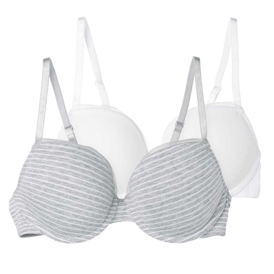 2 Damen Bügel-BHs mit Netz-Spitze