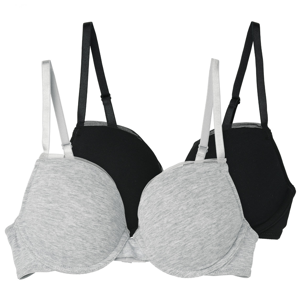 2 Damen Bügel-BHs mit Netz-Spitze