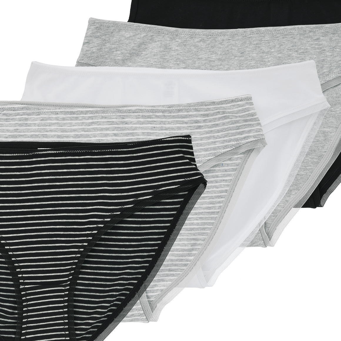 5 Damen Slips aus Baumwolle