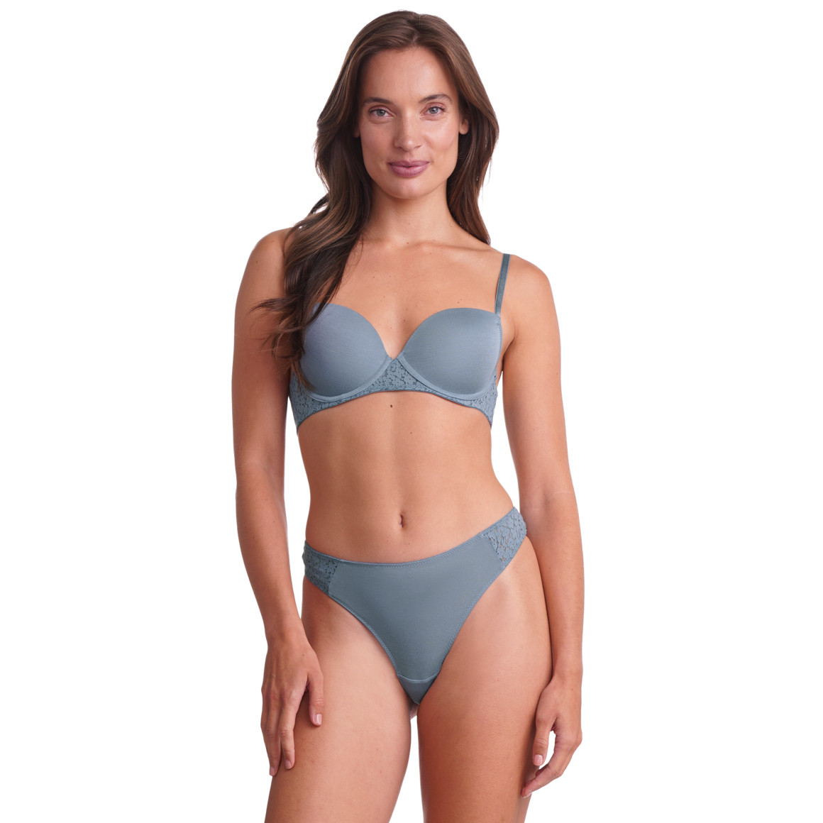 2 Damen Bügel-BHs mit floraler Spitze