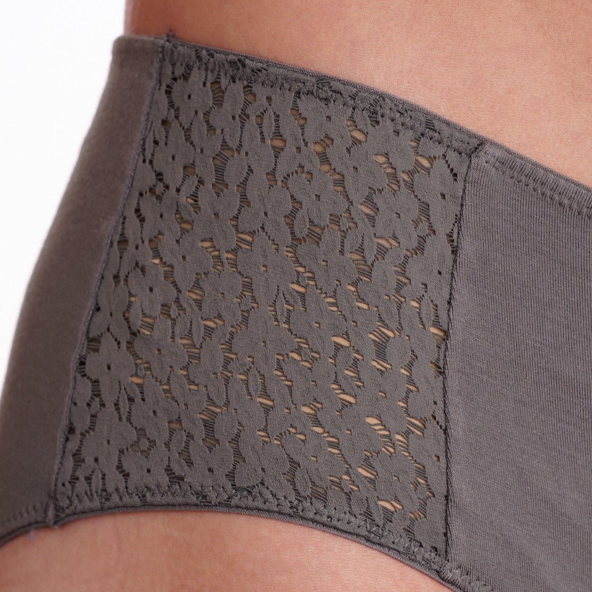 2 Damen Pantys mit floraler Spitze