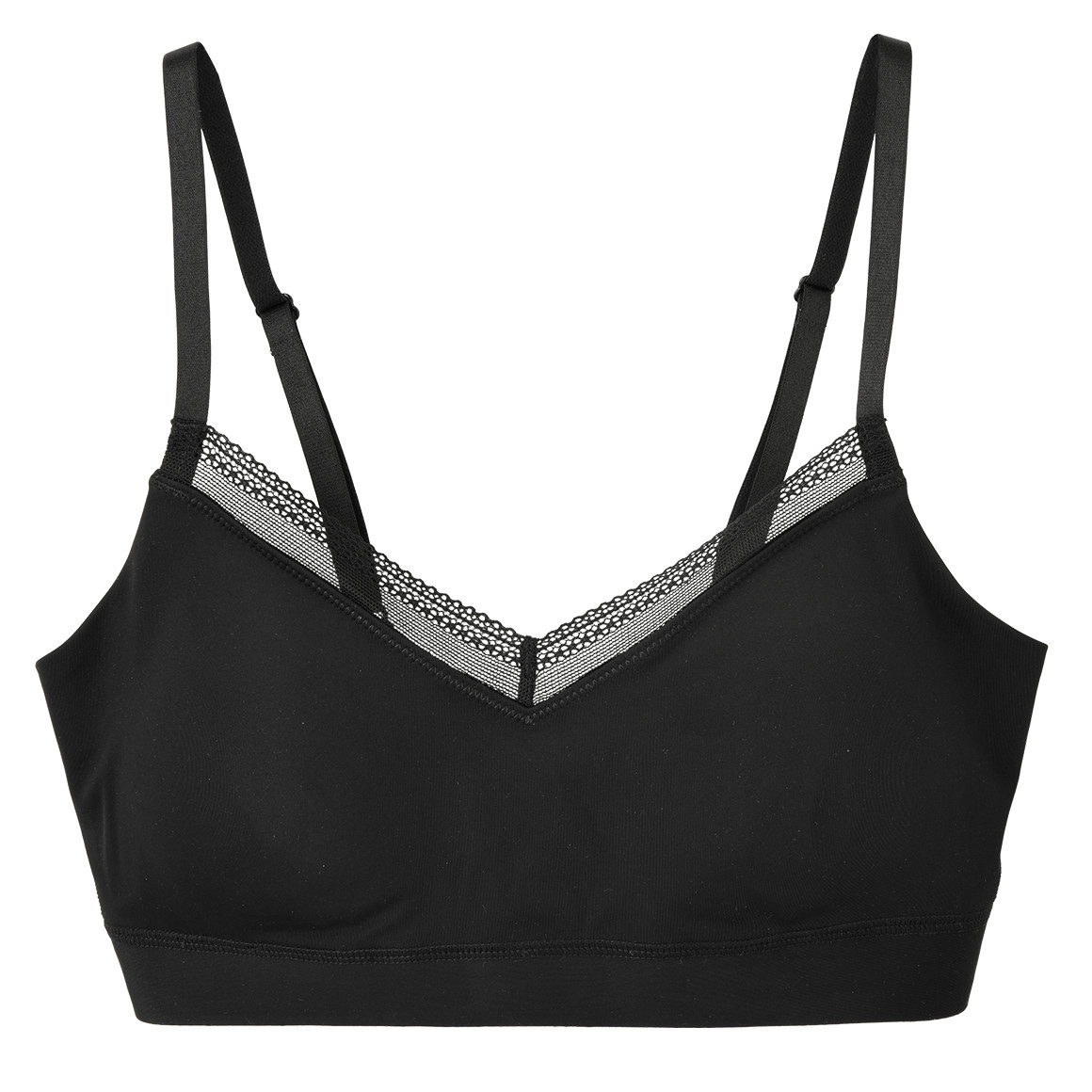 Damen Seamless-Bustier mit Spitze