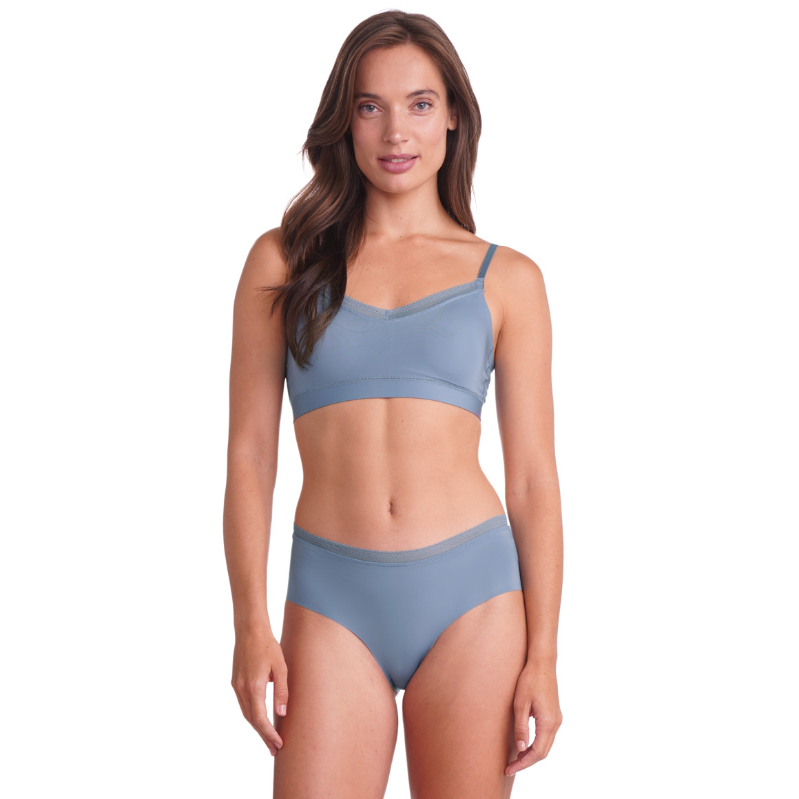Damen Seamless-Bustier mit Spitze