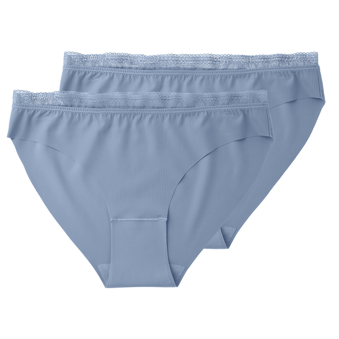 2 Damen Seamless-Slips mit Spitze
