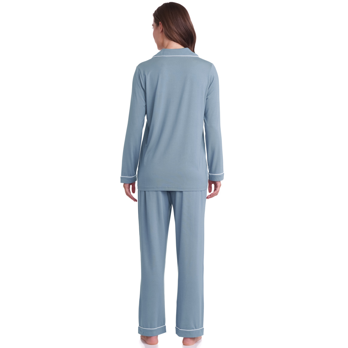 Damen Schlafanzug mit Kontrastnaht