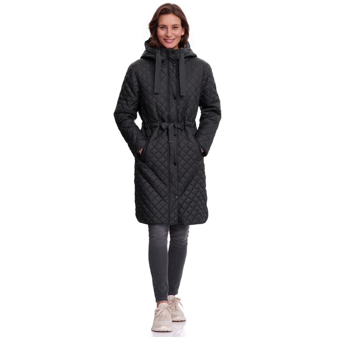 Damesjas met ruitpatroon