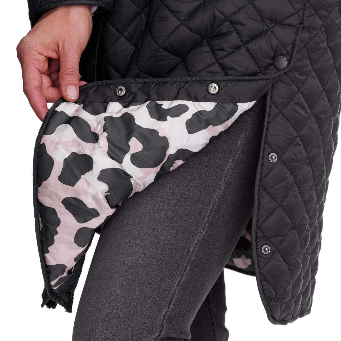 Damesjas met ruitpatroon