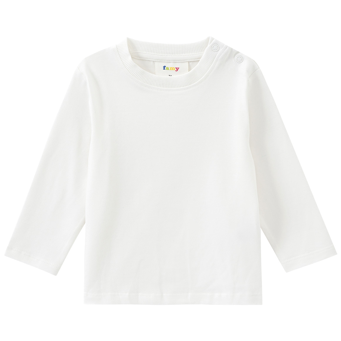 3 Baby Langarmshirts im Basic-Look