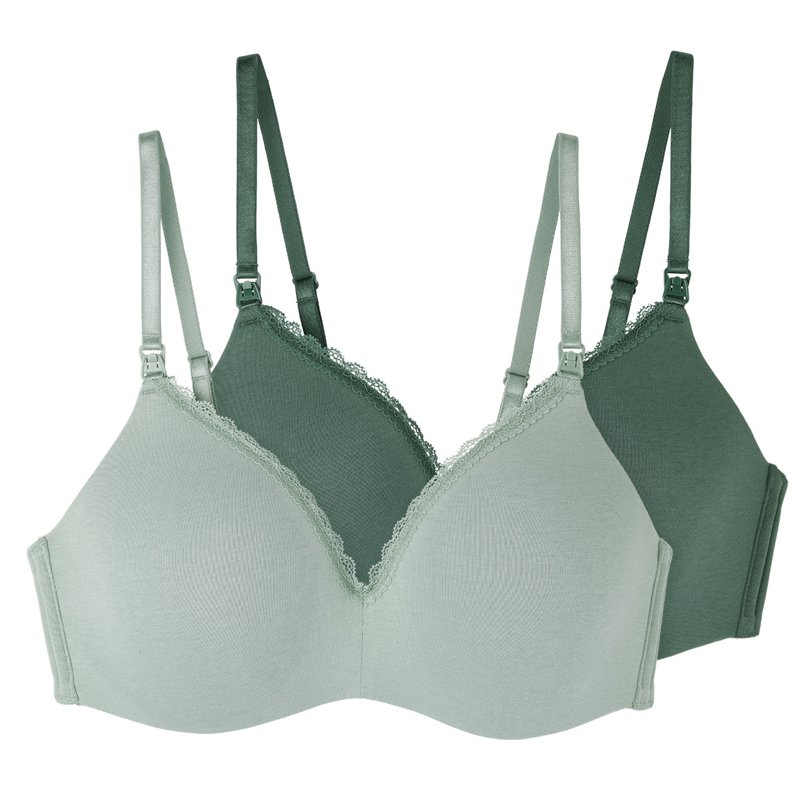 2 Damen Still-BHs mit Bio-Baumwolle