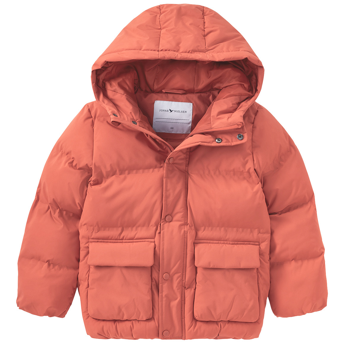 Gewatteerd kinderjack in effen kleuren