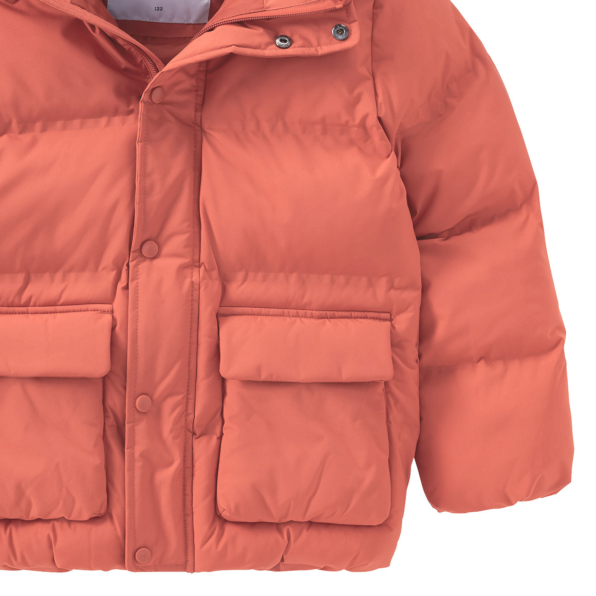 Gewatteerd kinderjack in effen kleuren