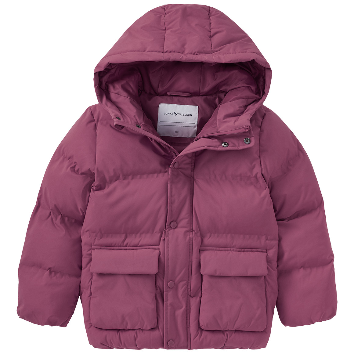 Gewatteerd kinderjack in effen kleuren