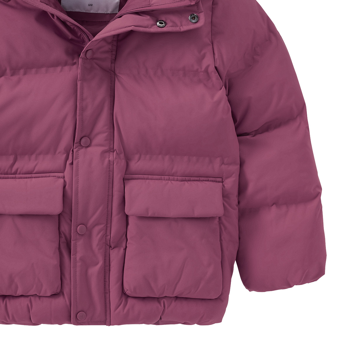 Gewatteerd kinderjack in effen kleuren