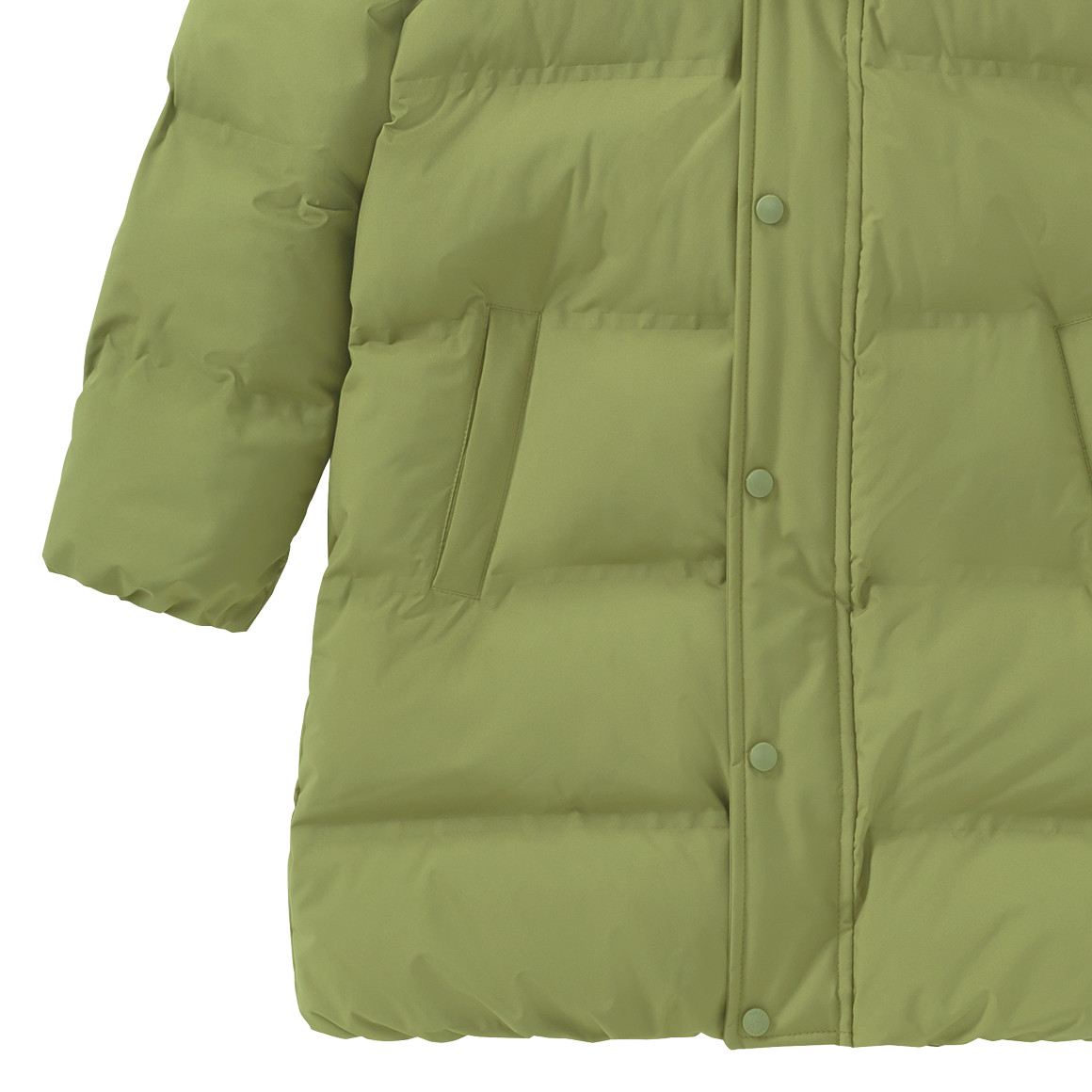 Puffermantel voor kinderen met capuchon