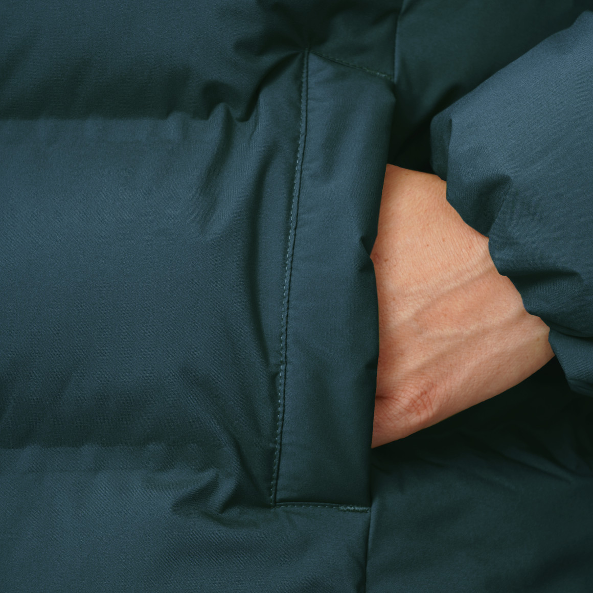 Dames pufferjas in effen kleur