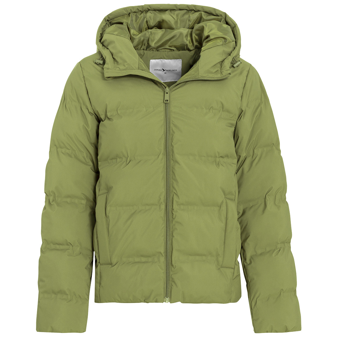 Dames pufferjas in effen kleur