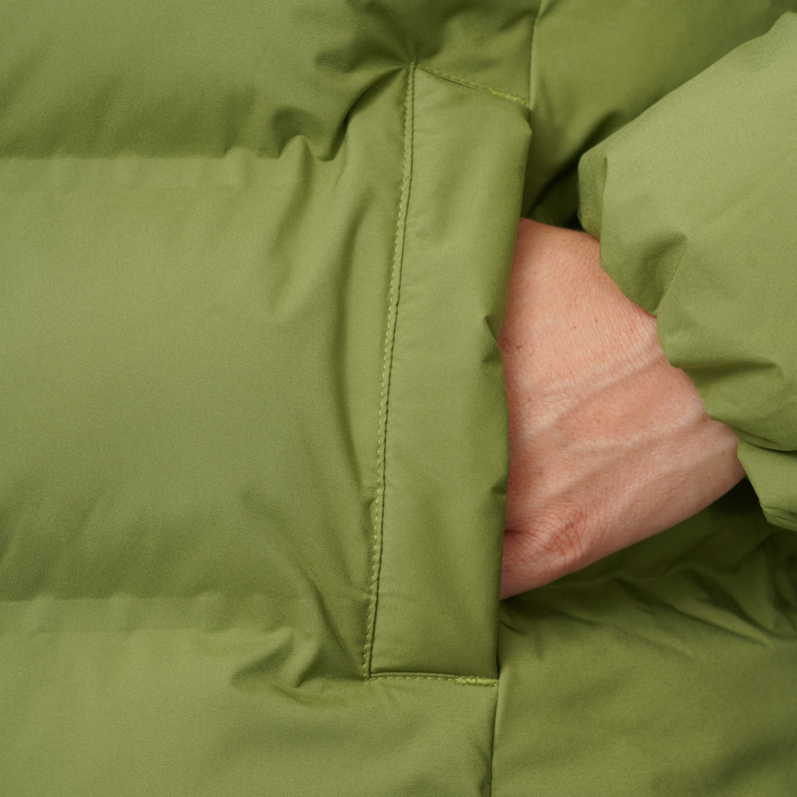 Dames pufferjas in effen kleur