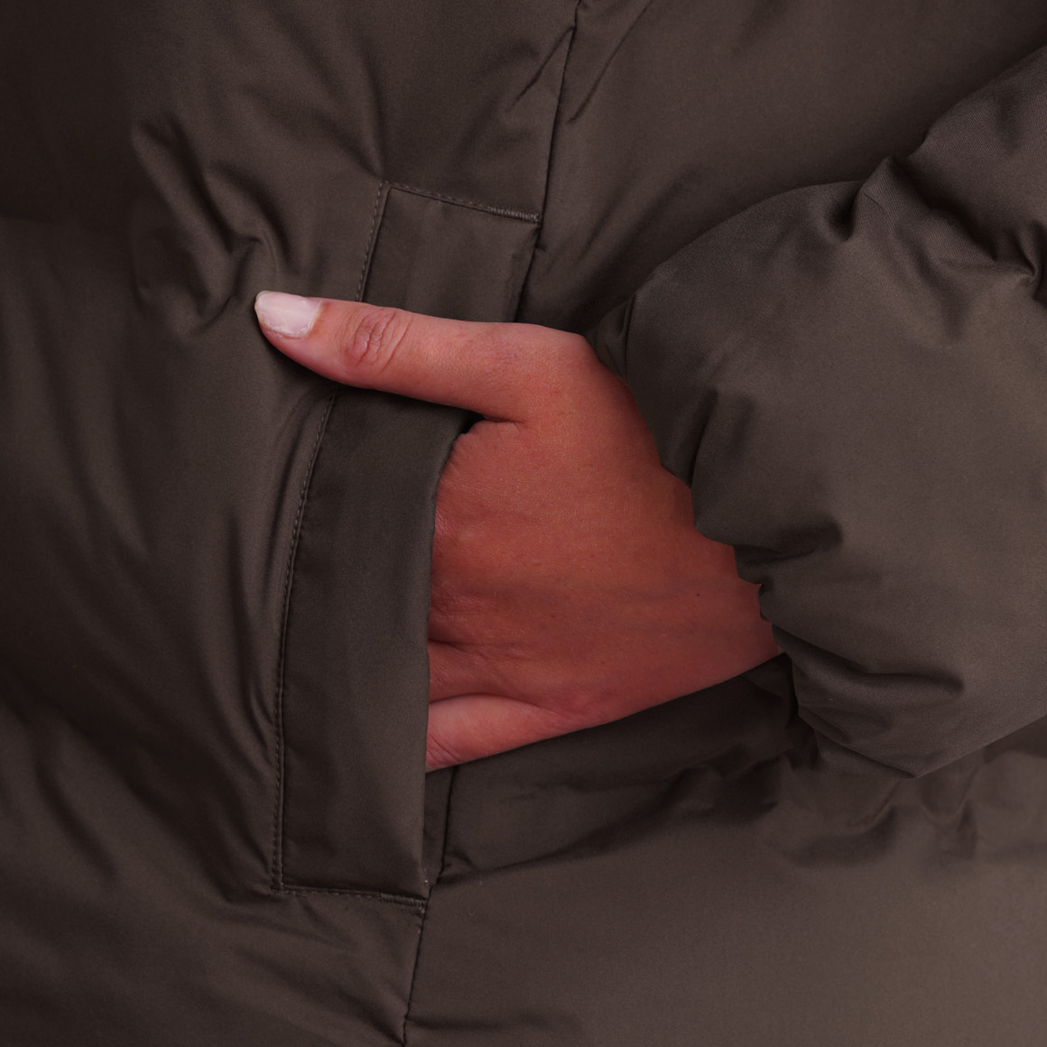 Dames pufferjas in effen kleur