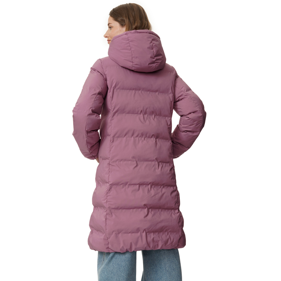 Dames puffermantel met capuchon