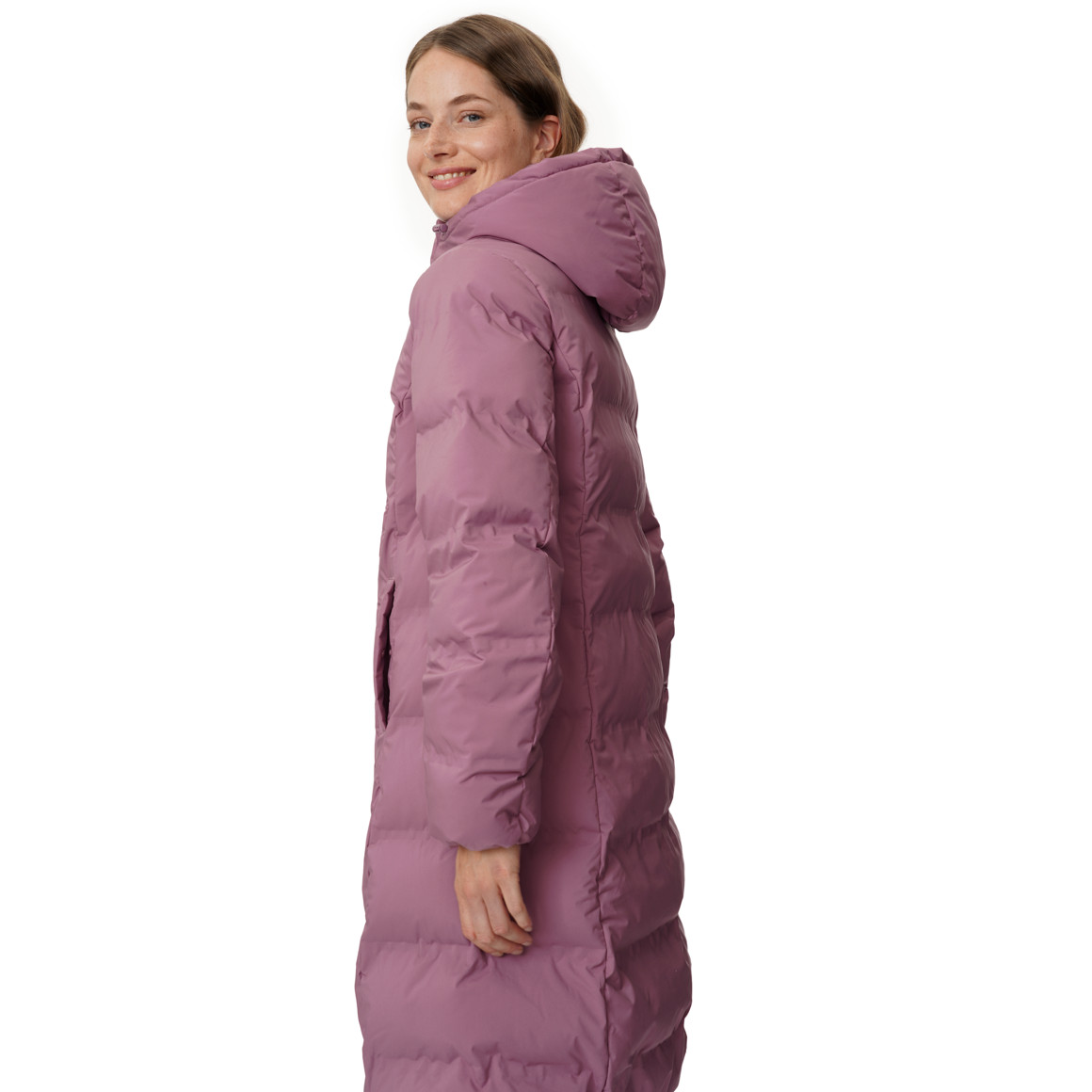 Dames puffermantel met capuchon