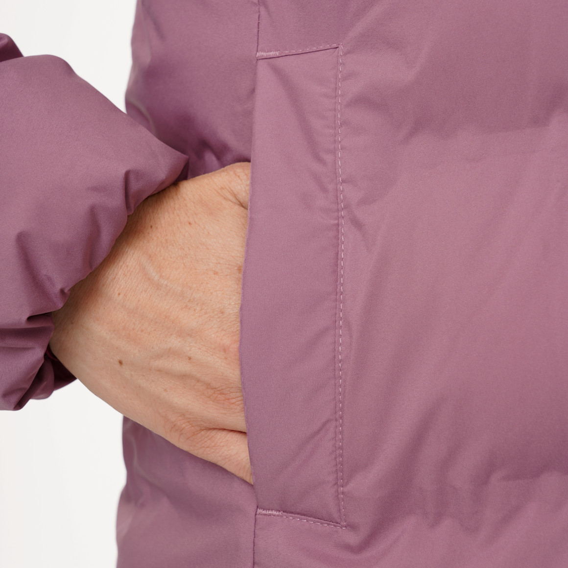 Dames puffermantel met capuchon