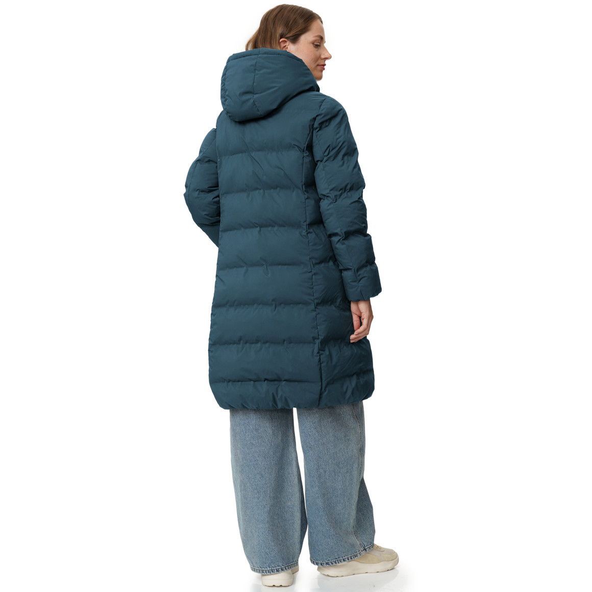 Dames puffermantel met capuchon