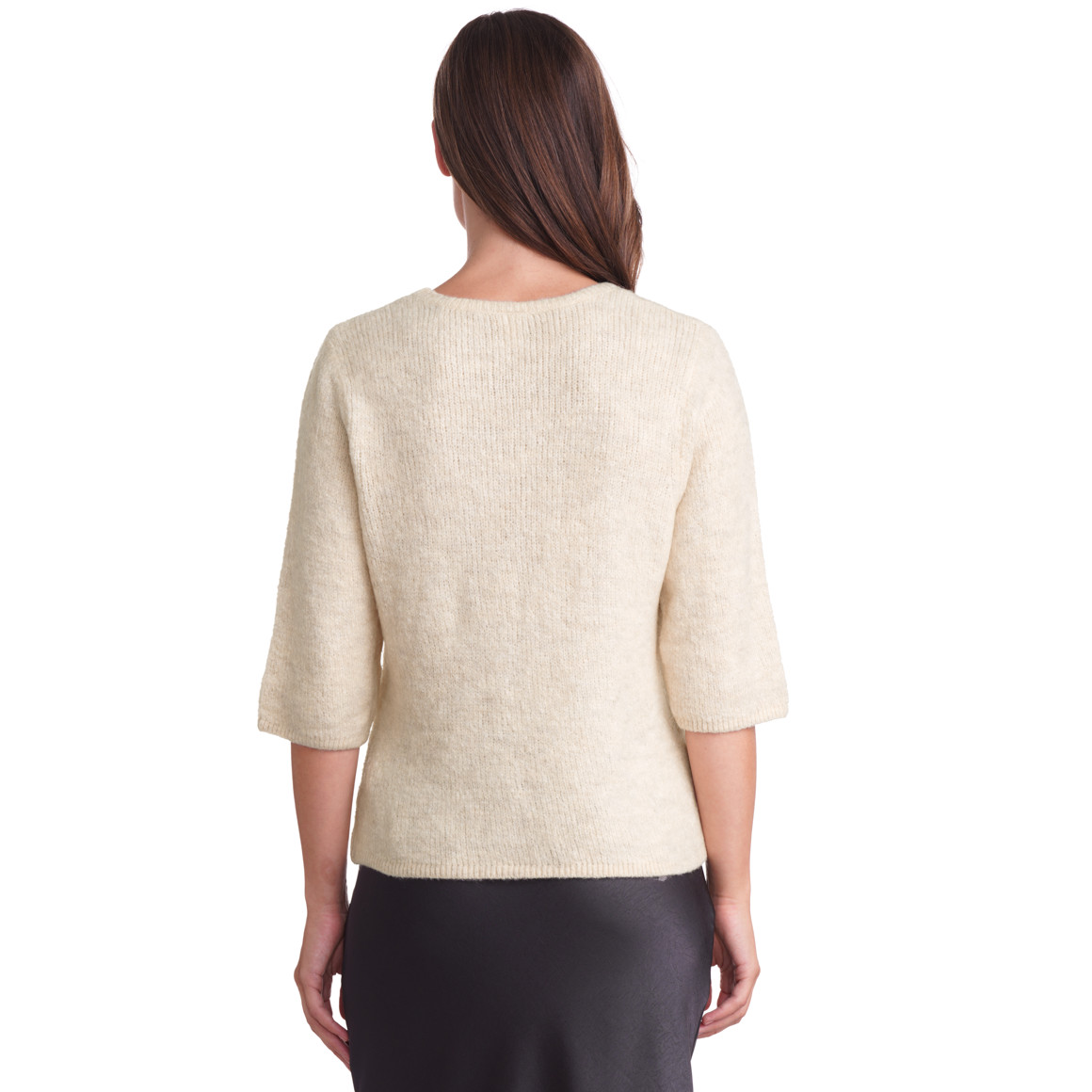 Gebreide damestrui met wijde mouwen