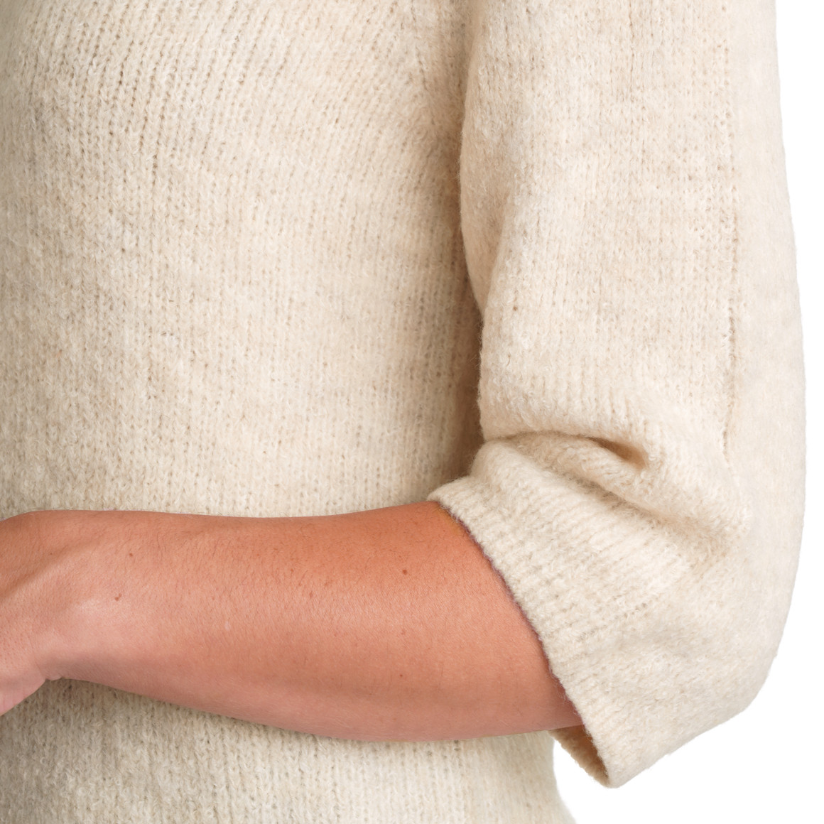 Gebreide damestrui met wijde mouwen