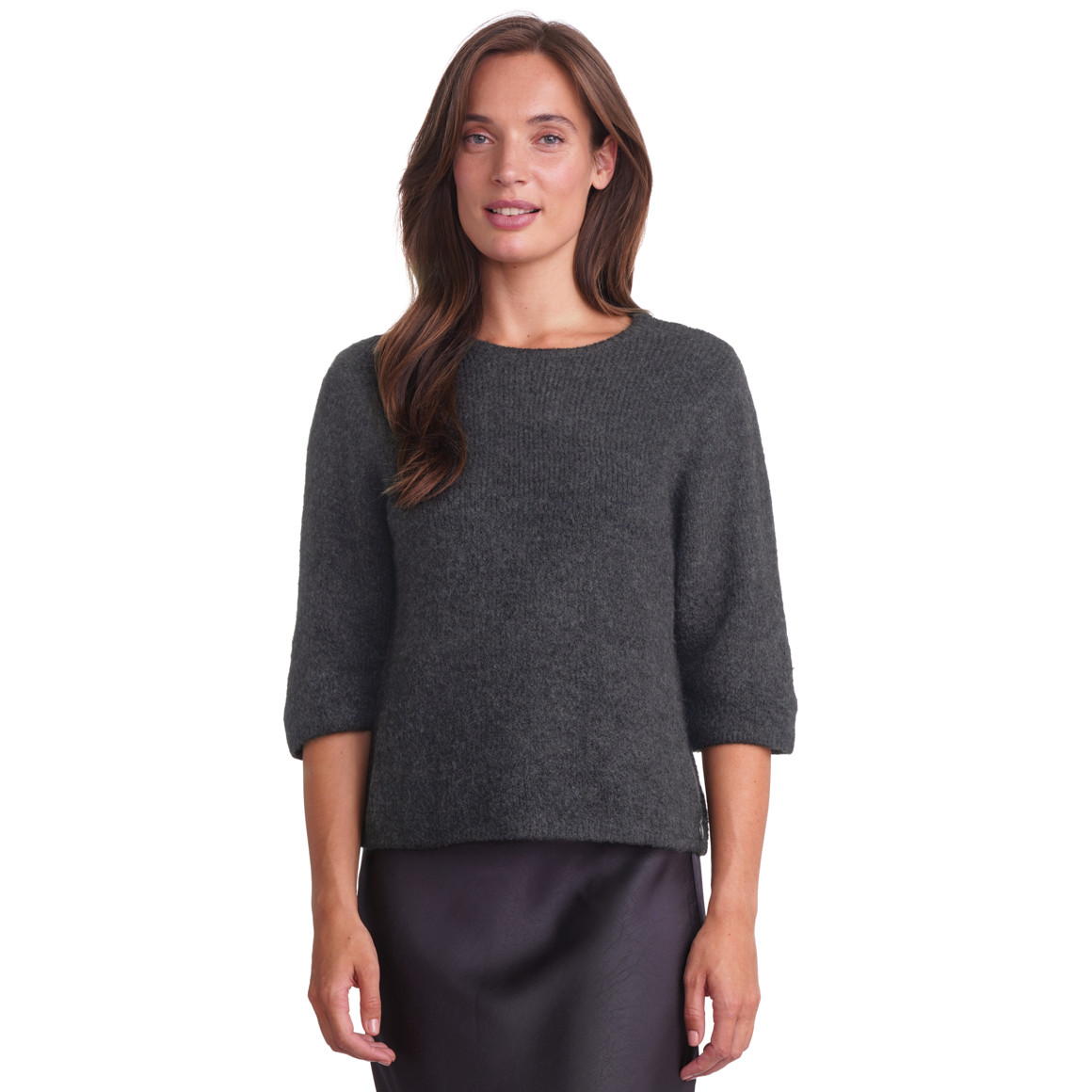 Gebreide damestrui met wijde mouwen