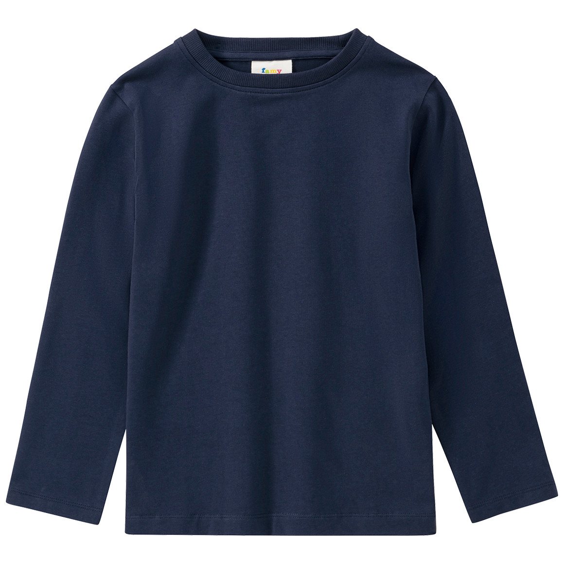 3 Kinder Langarmshirts im Basic-Look