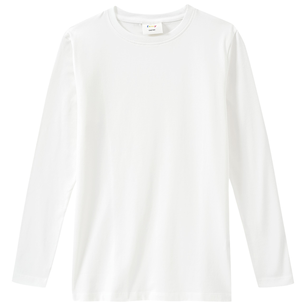 3 Kinder Langarmshirts im Basic-Look