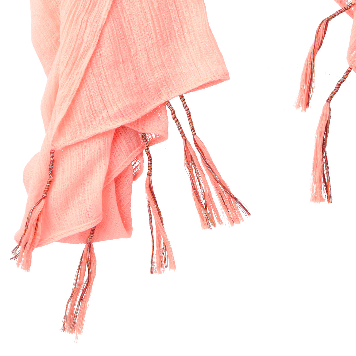 Damen Tuch mit bunten Tasseln