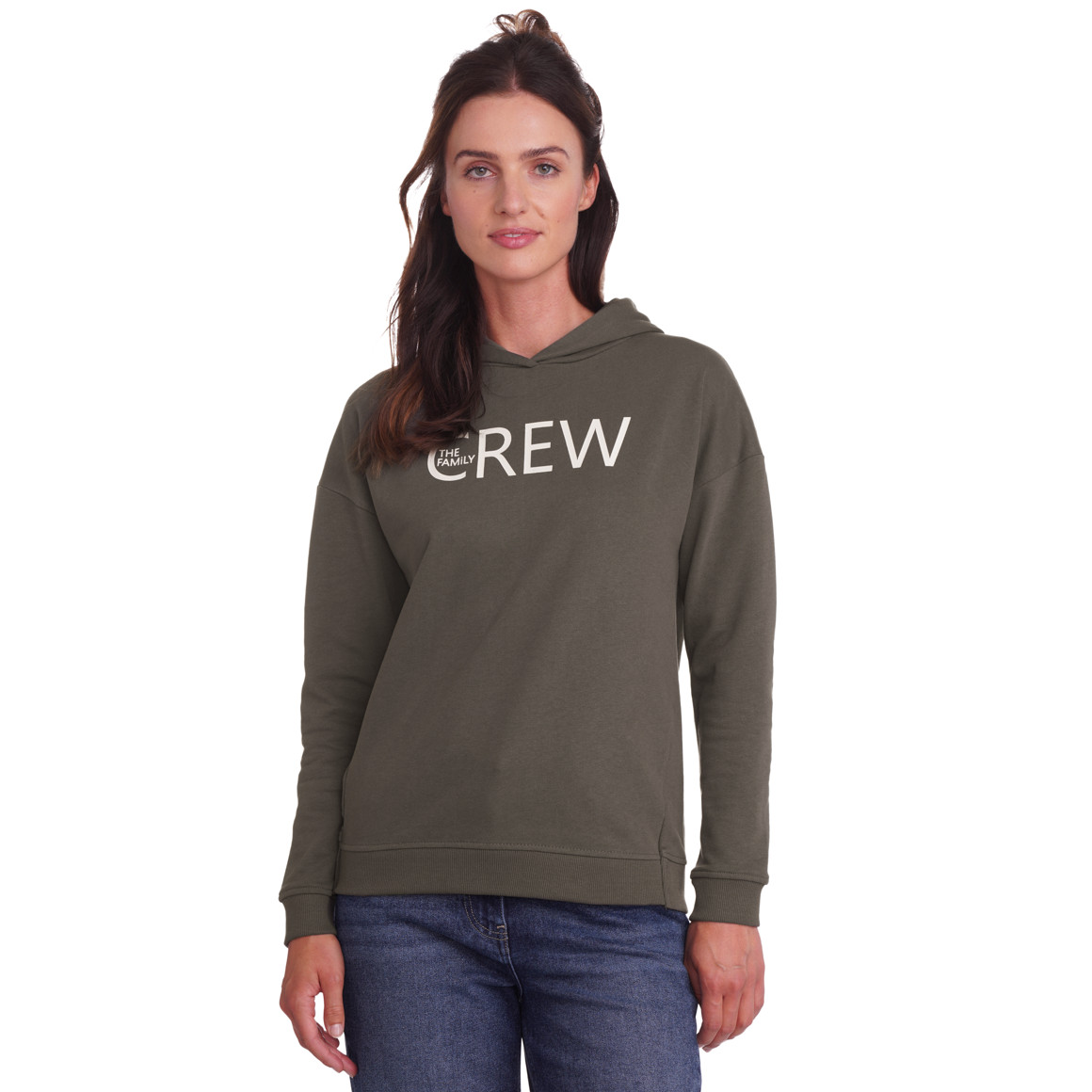 Dameshoodie met tekstprint