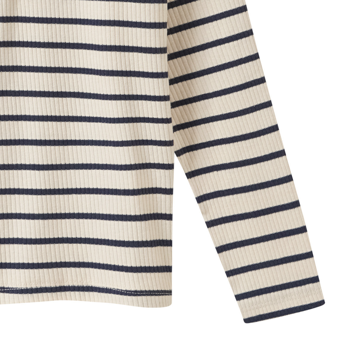 Gestreept meisjeshemd met lange mouwen