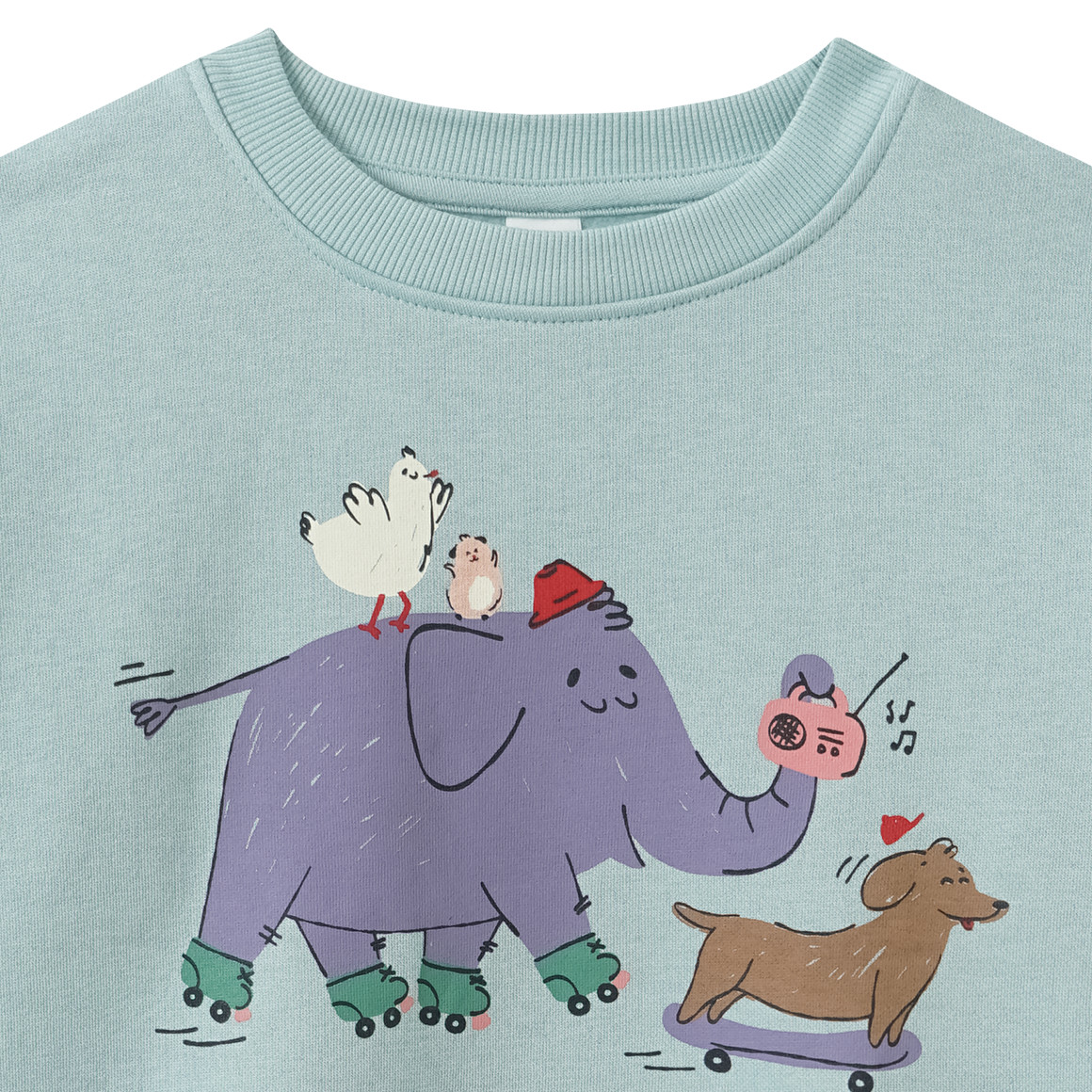 Kindersweatshirt met dierenprint