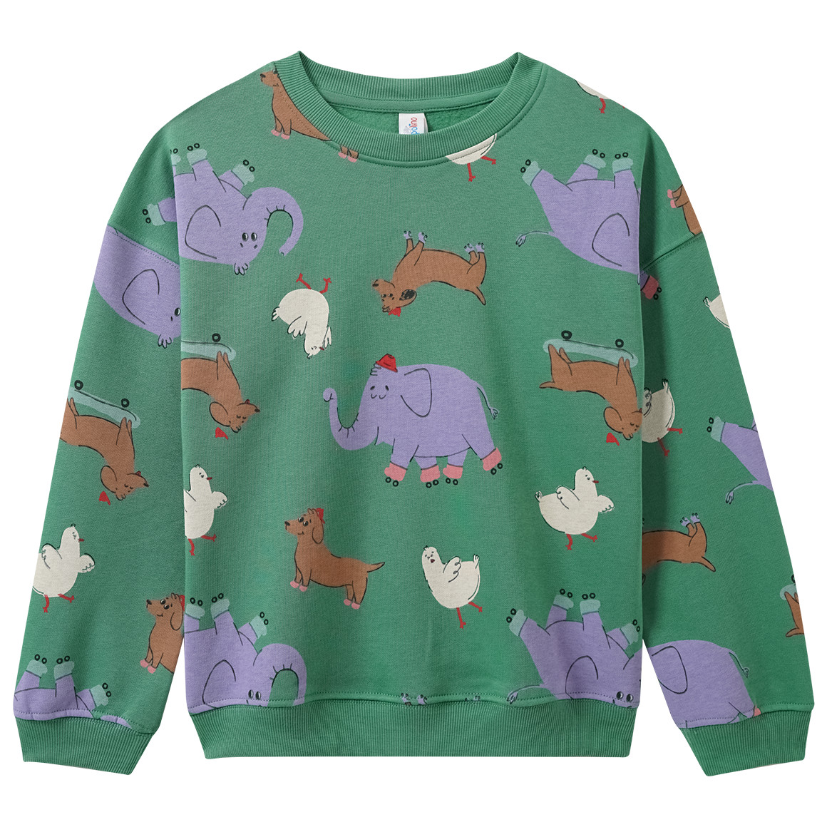 Kindersweatshirt met dierenprint