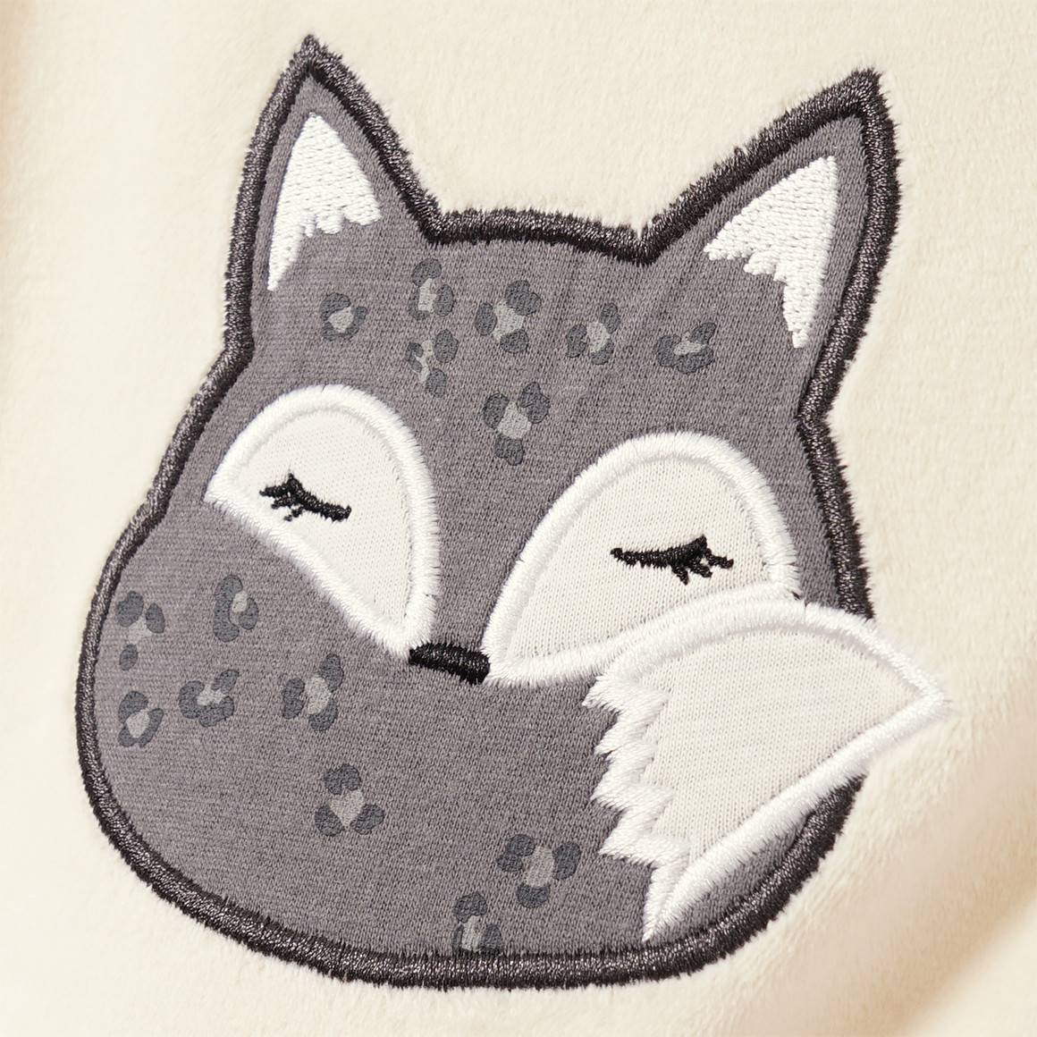 Mädchen Nachthemd mit Fuchs-Stickerei